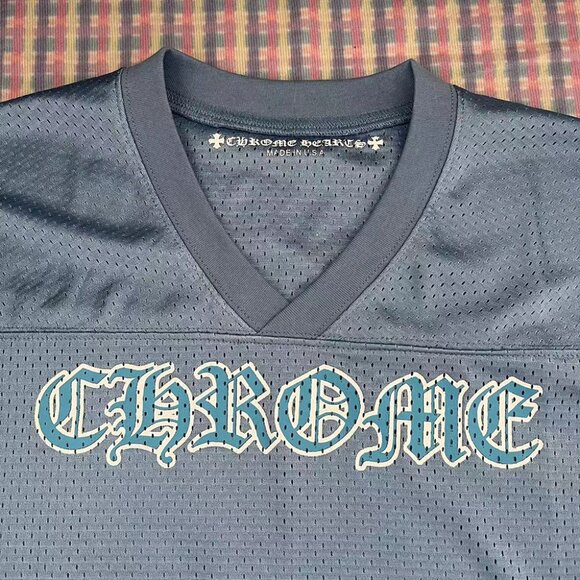 Chrome Hearts Sports Mesh Warm Up Jersey Blue - Picture 2 of 6